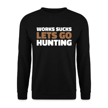 Hunting Hunter Hunting - Unisex Sweatshirt - black - Front - Alina (178cm) & Michal (187cm)