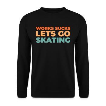 Figure skating figure skater - Unisex Sweatshirt - black - Front - Alina (178cm) & Michal (187cm)