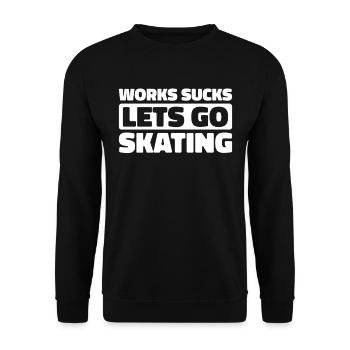 Figure skating figure skater - Unisex Sweatshirt - black - Front - Alina (178cm) & Michal (187cm)