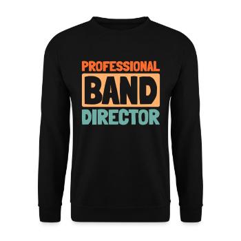 Band Director - Unisex Sweatshirt - black - Front - Alina (178cm) & Michal (187cm)