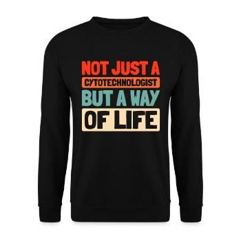 Cytotechnologist - Unisex Sweatshirt - black - Front - Alina (178cm) & Michal (187cm)