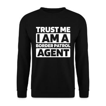 Border Patrol - Unisex Sweatshirt - black - Front - Alina (178cm) & Michal (187cm)