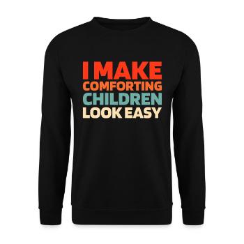 Pediatric Nurse - Unisex Sweatshirt - black - Front - Alina (178cm) & Michal (187cm)