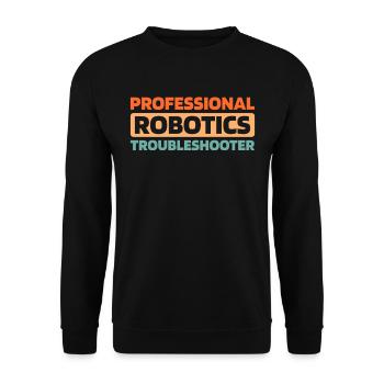 Technicien en robotique - Sweat-shirt Unisexe - noir - Devant - Alina (178cm) & Michal (187cm)