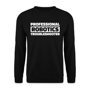 Technicien en robotique - Sweat-shirt Unisexe - noir - Devant - Alina (178cm) & Michal (187cm)