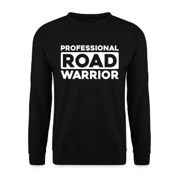 Lkw Fahrer Trucker Lastwagenfahrer - Unisex Pullover - Schwarz - Vorne - Alina (178cm) & Michal (187cm)