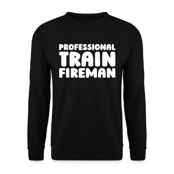 Firefighter Training Training - Unisex Sweatshirt - black - Front - Alina (178cm) & Michal (187cm)