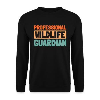 Garde-chasse en milieu sauvage - Sweat-shirt Unisexe - noir - Devant - Alina (178cm) & Michal (187cm)