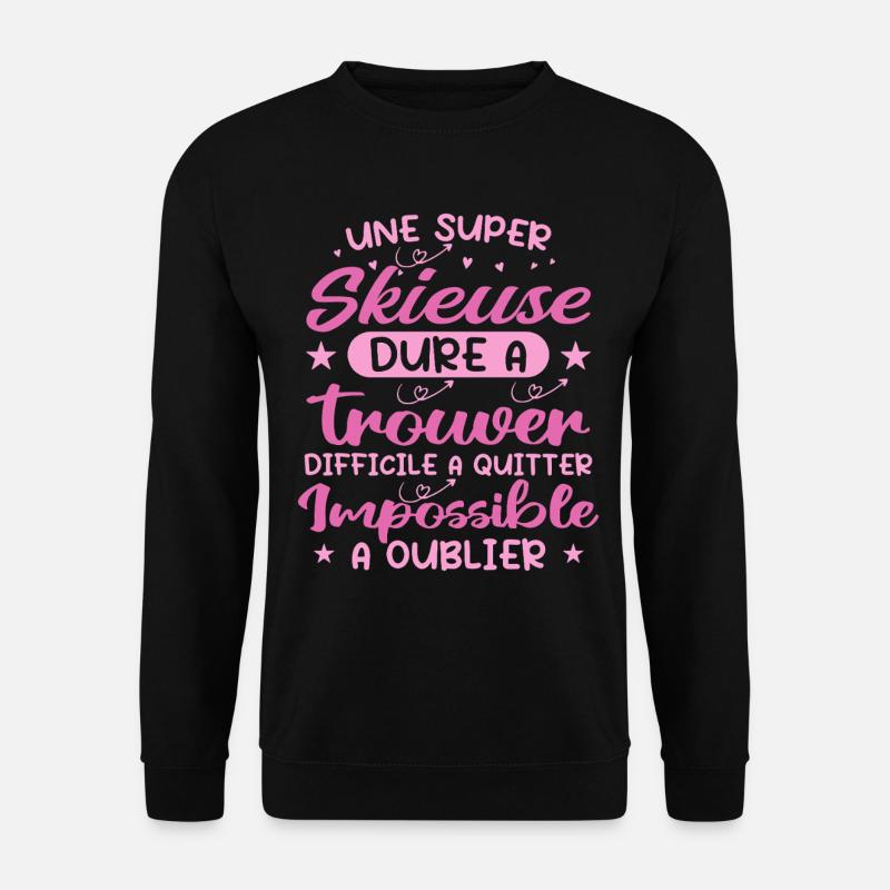 Ein Super-Skifahrer - Skifahrer-Geschenk - Unisex Pullover - Schwarz