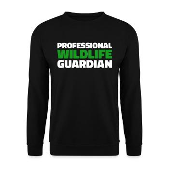 Garde-chasse en milieu sauvage - Sweat-shirt Unisexe - noir - Devant - Alina (178cm) & Michal (187cm)