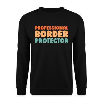 Border Patrol - Unisex Sweatshirt - black - Front - Alina (178cm) & Michal (187cm)