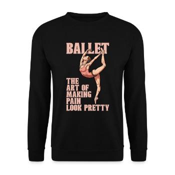 Ballet L’art de faire danser Sport Danseur de ballet - Sweat-shirt Unisexe - noir - Devant - Alina (178cm) & Michal (187cm)