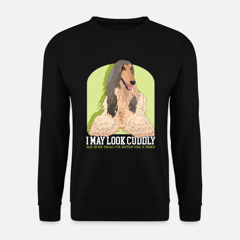 Cadeaux de lévrier afghan - Sweat-shirt Unisexe - noir