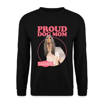 Lévrier afghan maman chien maman cadeau - Sweat-shirt Unisexe - noir - Devant - Alina (178cm) & Michal (187cm)