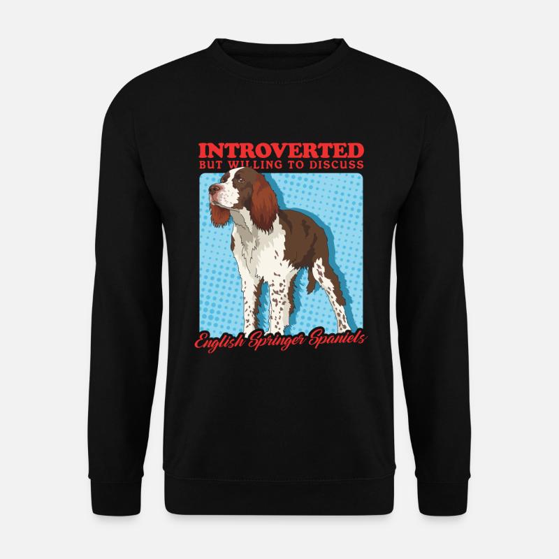 English Springer Spaniel Geschenk - Unisex Pullover - Schwarz