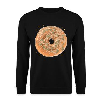 Bagel Beigel Bagol Bread Gifts - Sweat-shirt Unisexe - noir - Devant - Alina (178cm) & Michal (187cm)