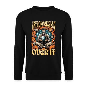 Astrologer Astrologically Over It Fortune Teller - Unisex Pullover - Schwarz - Vorne - Alina (178cm) & Michal (187cm)