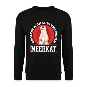 Suricate Cadeaux drôles de suricate - Sweat-shirt Unisexe - noir - Devant - Alina (178cm) & Michal (187cm)