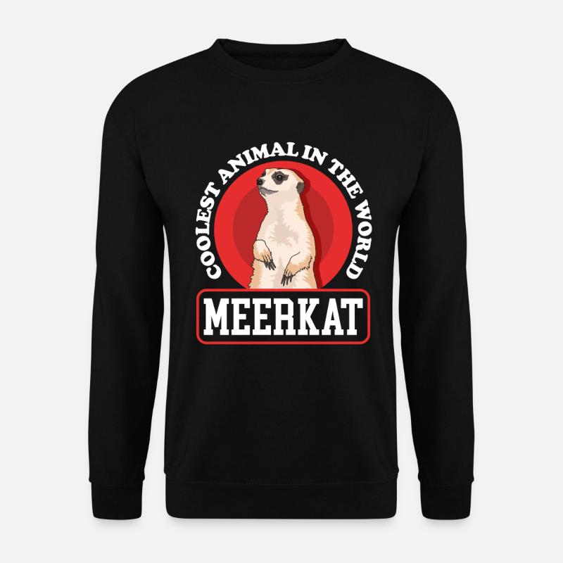 Erdmännchen lustige Erdmännchen Geschenke - Unisex Pullover - Schwarz