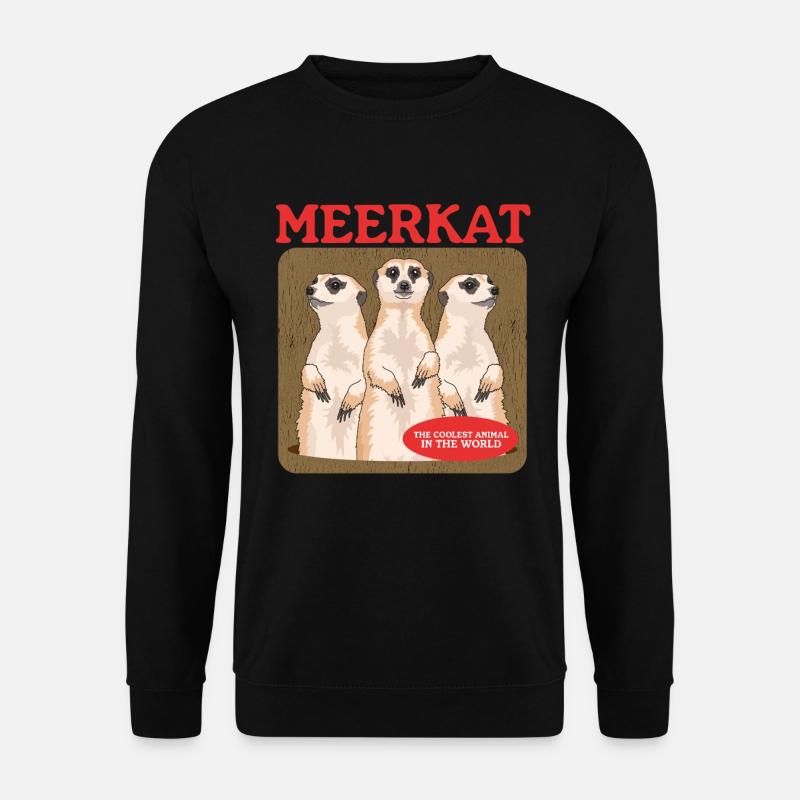 Erdmännchen süße Erdmännchen Geschenk - Unisex Pullover - Schwarz