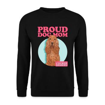Cocker Spaniel Mom Cocker Spaniels Gifts - Unisex Sweatshirt - black - Front - Alina (178cm) & Michal (187cm)