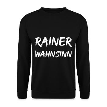 Rainer Wahnsinn - Unisex Pullover - Schwarz - Vorne - Alina (178cm) & Michal (187cm)