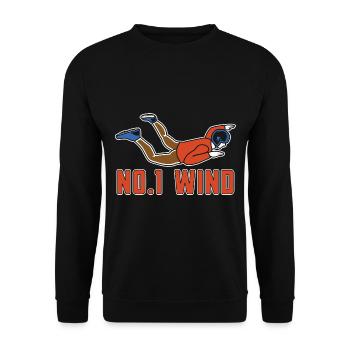 Indoor Skydiving - Unisex Sweatshirt - black - Front - Alina (178cm) & Michal (187cm)