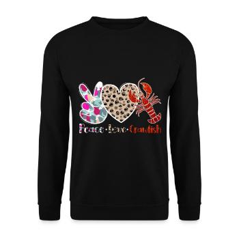 Krebssaison Lustige Krebse kochen Hummer - Unisex Pullover - Schwarz - Vorne - Alina (178cm) & Michal (187cm)