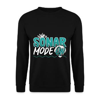 Marine Science Design for an Ocean Student - Unisex Sweatshirt - black - Front - Alina (178cm) & Michal (187cm)