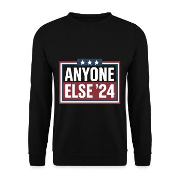 Anyone Else Election 2024 - Unisex Pullover - Schwarz - Vorne - Alina (178cm) & Michal (187cm)