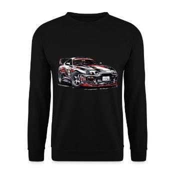 Drift King Eleganz - Unisex Pullover - Schwarz - Vorne - Alina (178cm) & Michal (187cm)