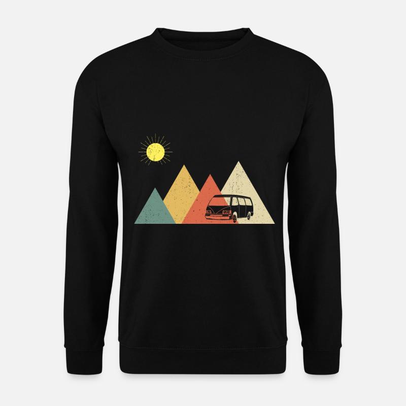 Camper Bus Caravan Camper Bus - Unisex Pullover - Schwarz