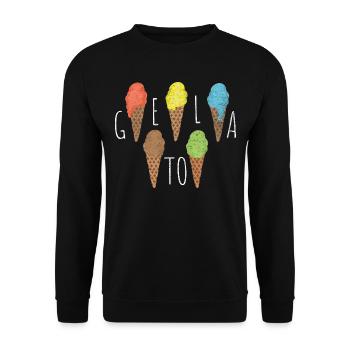 Eis - Unisex Pullover - Schwarz - Vorne - Alina (178cm) & Michal (187cm)