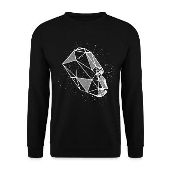 Signe du zodiaque des gorilles - Sweat-shirt Unisexe - noir - Devant - Alina (178cm) & Michal (187cm)