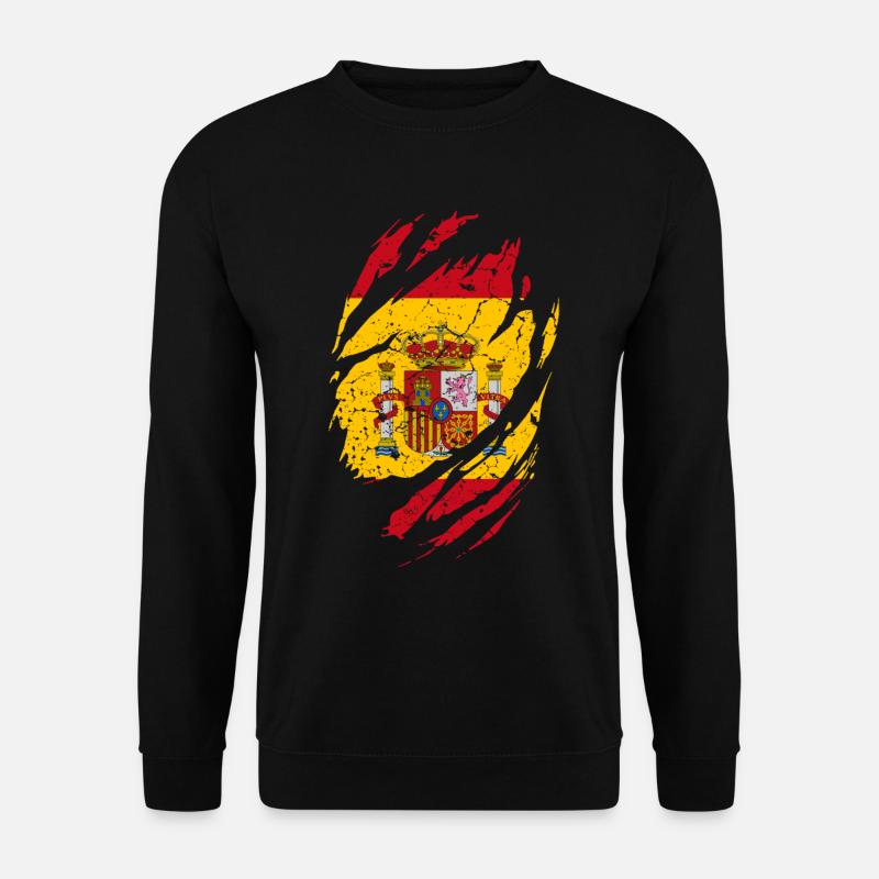 Spanien Flagge - Unisex Pullover - Schwarz