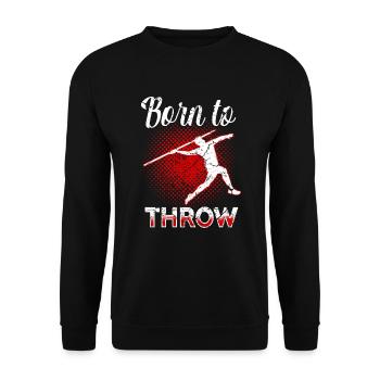 Lancer de javelot Athlétisme - Sweat-shirt Unisexe - noir - Devant - Alina (178cm) & Michal (187cm)