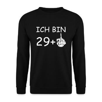 30. Geburtstag - Unisex Pullover - Schwarz - Vorne - Alina (178cm) & Michal (187cm)