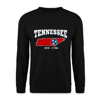 Tennessee est. 1796 - Unisex Sweatshirt - black - Front - Alina (178cm) & Michal (187cm)