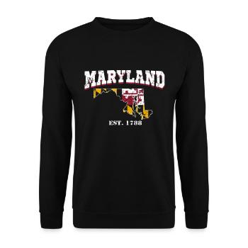 Maryland est. 1788 - Unisex Sweatshirt - black - Front - Alina (178cm) & Michal (187cm)