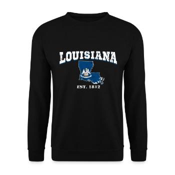 Louisiana USA - Unisex Sweatshirt - black - Front - Alina (178cm) & Michal (187cm)