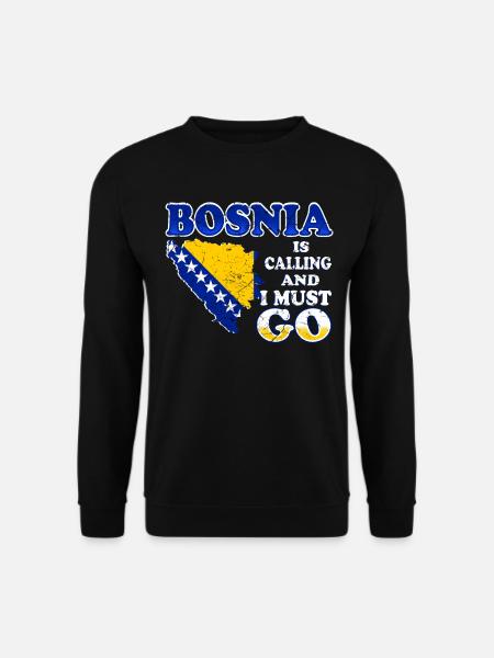 Bosnien ist am rufen - Unisex Pullover - Schwarz