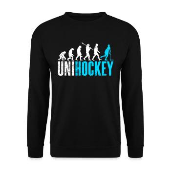 Unihockey - Unisex Pullover - Schwarz - Vorne - Alina (178cm) & Michal (187cm)