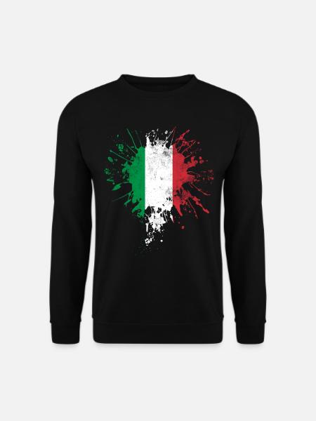 Italien Flagge - Unisex Pullover - Schwarz