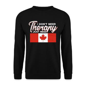 Drôle de sort pour les fans du Canada - Sweat-shirt Unisexe - noir - Devant - Alina (178cm) & Michal (187cm)