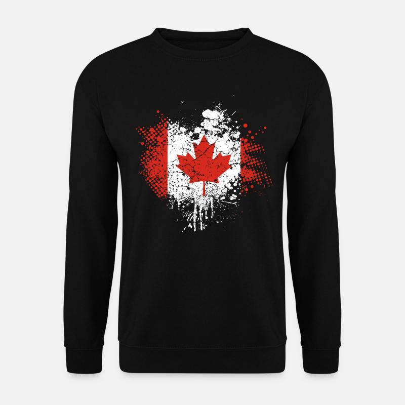 Canada Flag - Unisex Sweatshirt - black