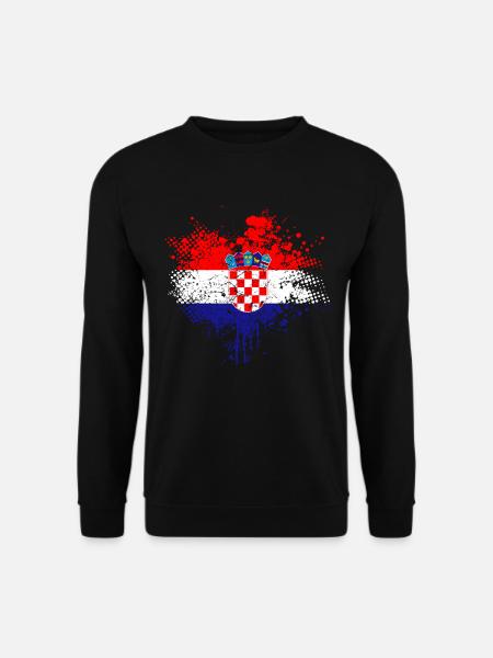 Croatia Flag - Unisex Sweatshirt - black