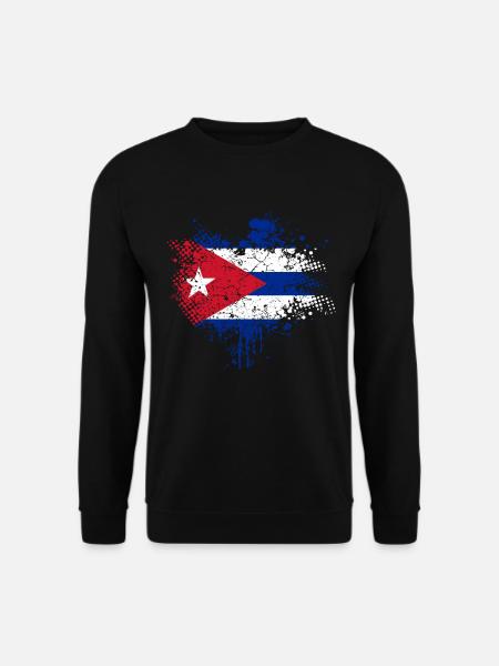 Cuba drapeau - Sweat-shirt Unisexe - noir