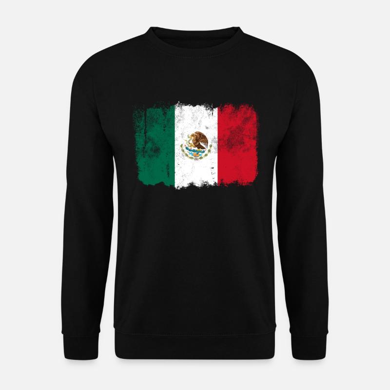 Mexiko Flagge - Unisex Pullover - Schwarz