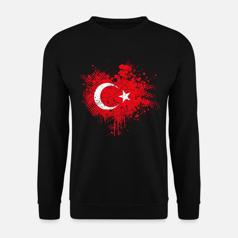 Turkey Flag - Unisex Sweatshirt - black