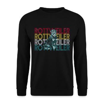 M. Rottweiler - Sweat-shirt Unisexe - noir - Devant - Alina (178cm) & Michal (187cm)